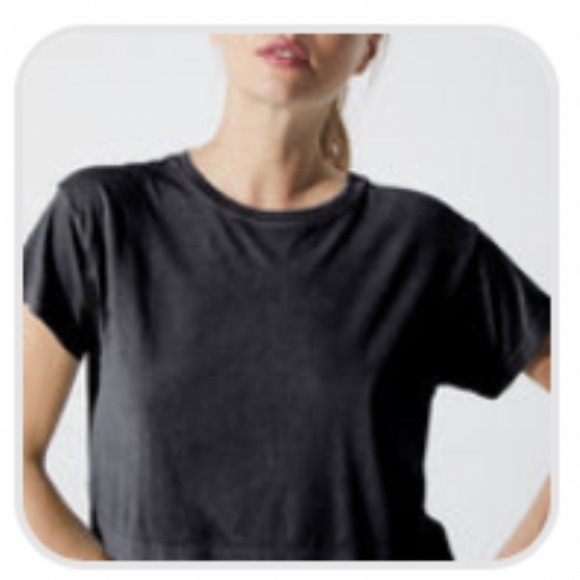 BNWT Avocado Crop Tee, Vintage Black, XS/S - Picture 2 of 6